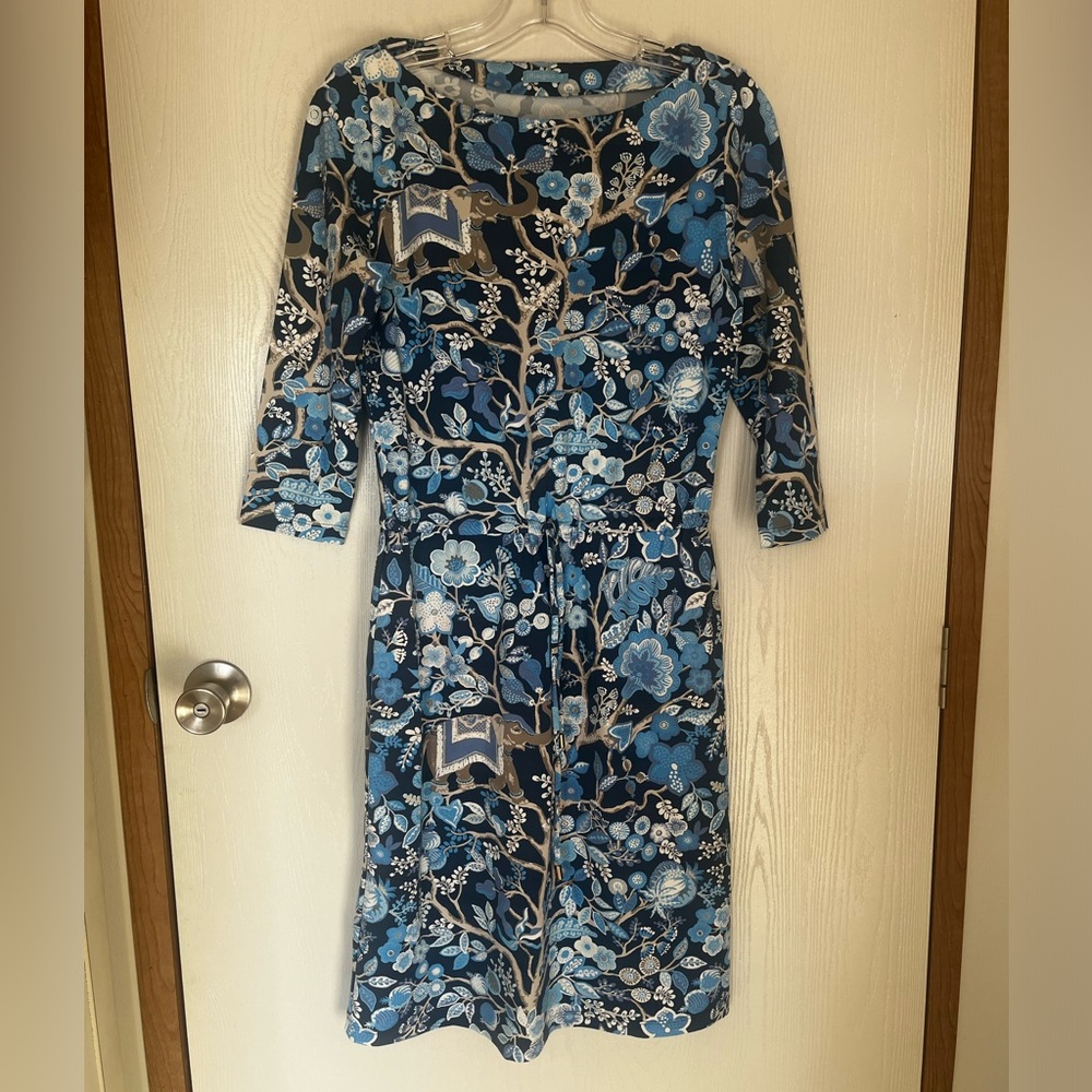 J. McLaughlin Marianne Floral Sucre Blossom Elephant Tie Waist Size Small - Picture 2 of 9
